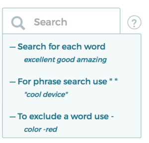 Keyword search in Lumoa